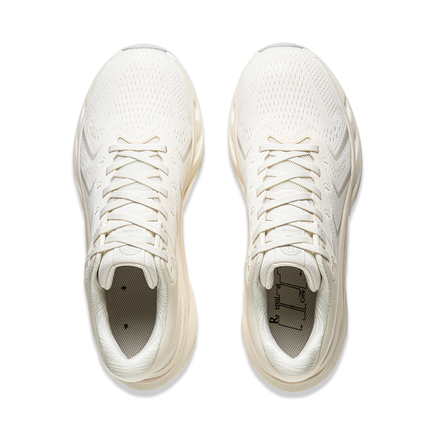 Li Ning Cushioning, Wear Resistant Low top Running Shoes Men’s Ecru