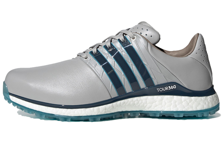 Adidas Tour360 XT SL Spikeless 2.0 Abrasion Resistant Low top Golf Shoes Men's Gray White