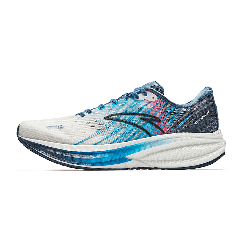 Anta Champion 3 Nitrogen Technology Cushioning Slip Resistant Abrasion Resistant Low top Running Shoes Men's Sea Blue