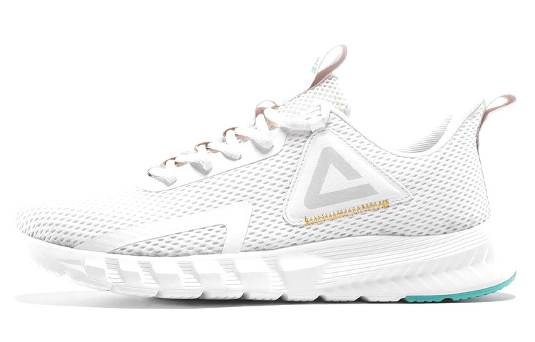 PEAK Comfortable Abrasion Resistant Slip Resistant Low top Running Shoes Unisex Canvas White