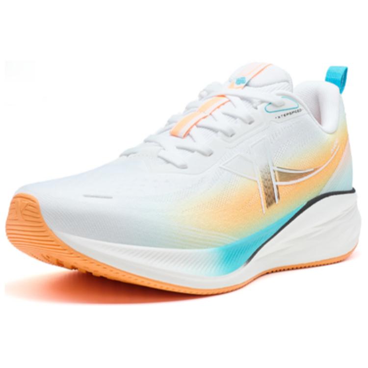 XTEP 5.0LITE Fabric Slip Resistant Abrasion Resistant Low top Running Shoes Women’s White Blue Orange
