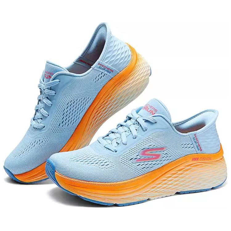 Skechers Max Cushioning Elite 2.0 Cushioning Low top Running Shoes Women’s Blue Orange