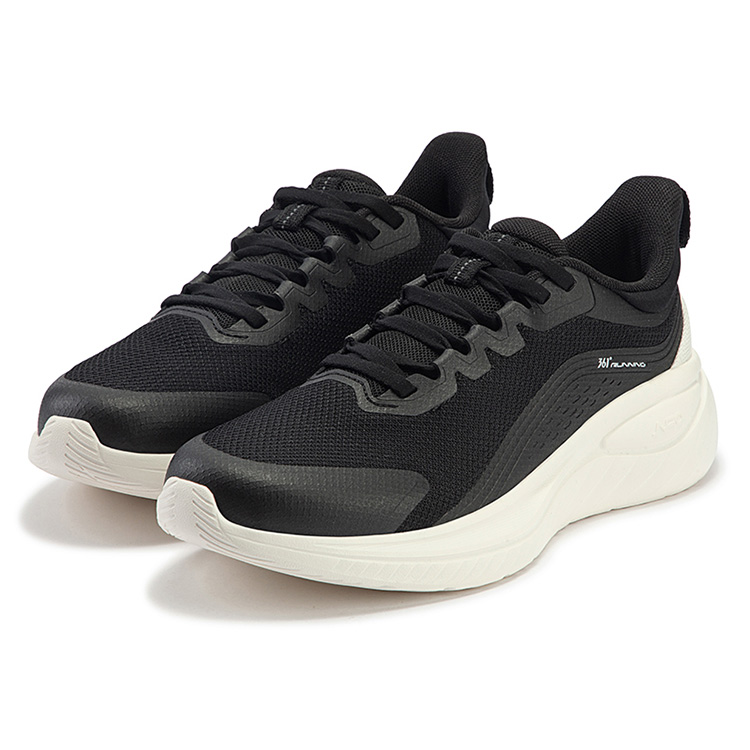 361° Slip Resistant Abrasion Resistant Low top Running Shoes Women’s Black White