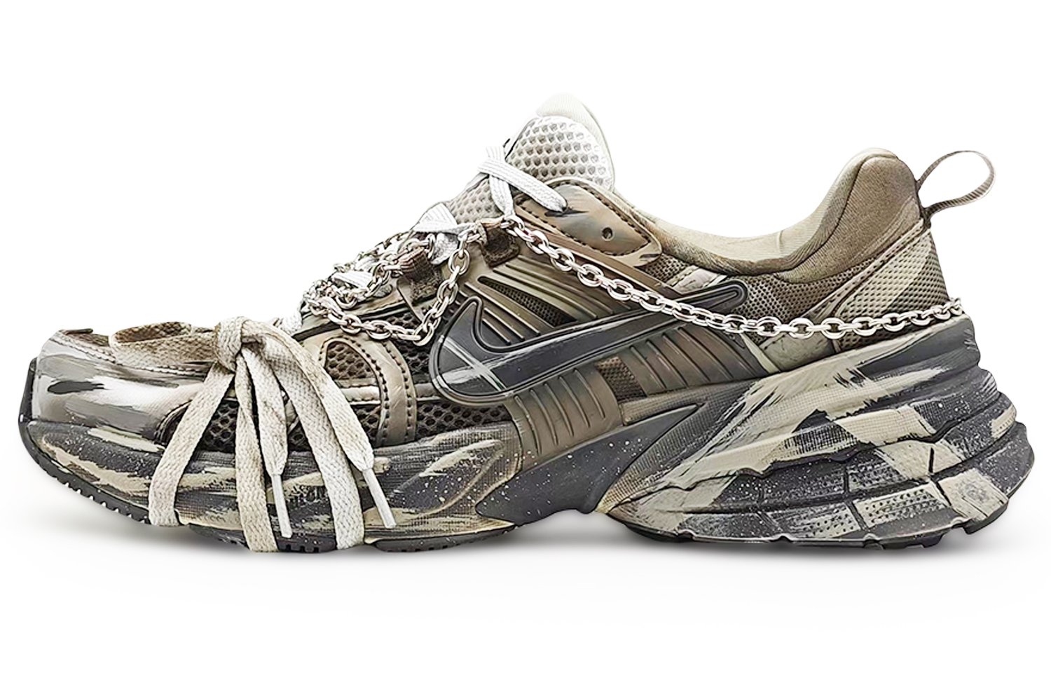 Nike V2K Run Slip Resistant Abrasion Resistant Slip Resistant Abrasion Resistant Low top Running Shoes Women’s