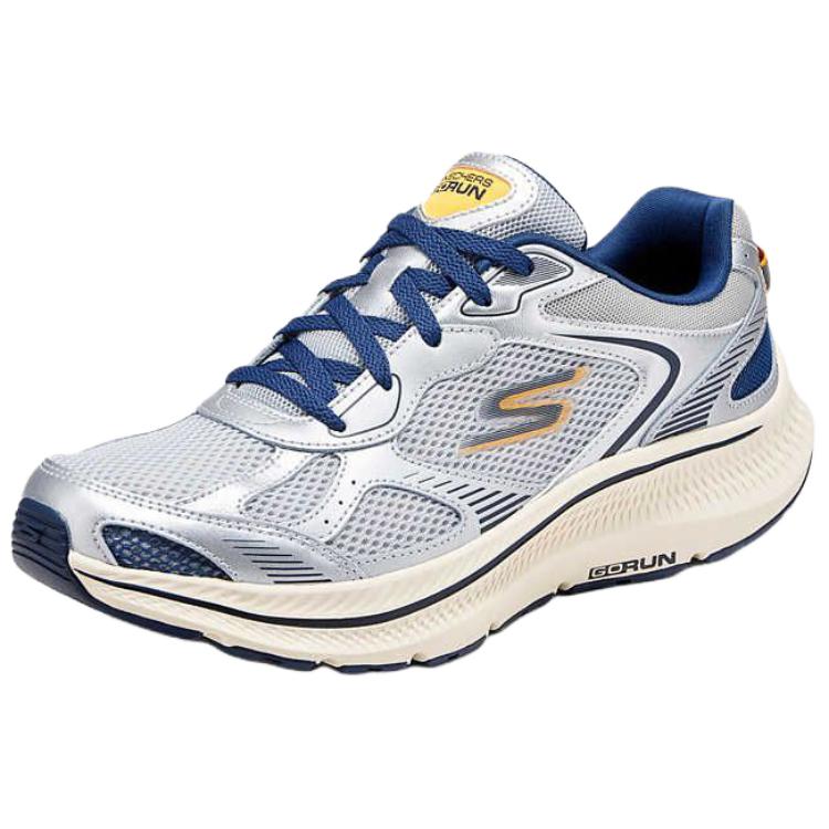 Skechers Go Run Consistent 2.0 Soft And Comfortable Abrasion Resistant Low top Casual Running Shoes Men’s Gray Blue