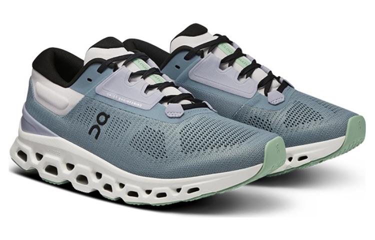 On Cloudstratus 3 Cushioning Low top Running Shoes Women’s Gray Blue