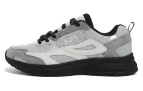 FILA Sports Low top Running Shoes Unisex Gray White Korean Style