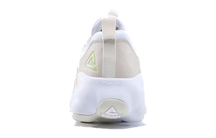 PEAK Cushioning Slip Resistant Abrasion Resistant Breathable Lightweight Low top Running Shoes Men’s Ecru