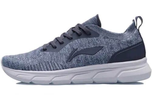 Li Ning Cushioning Breathable Low top Running Shoes Unisex Night Shadow Blue