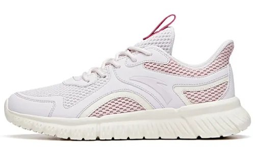 Anta Fabric Breathable Low top Running Shoes Women's Pink White