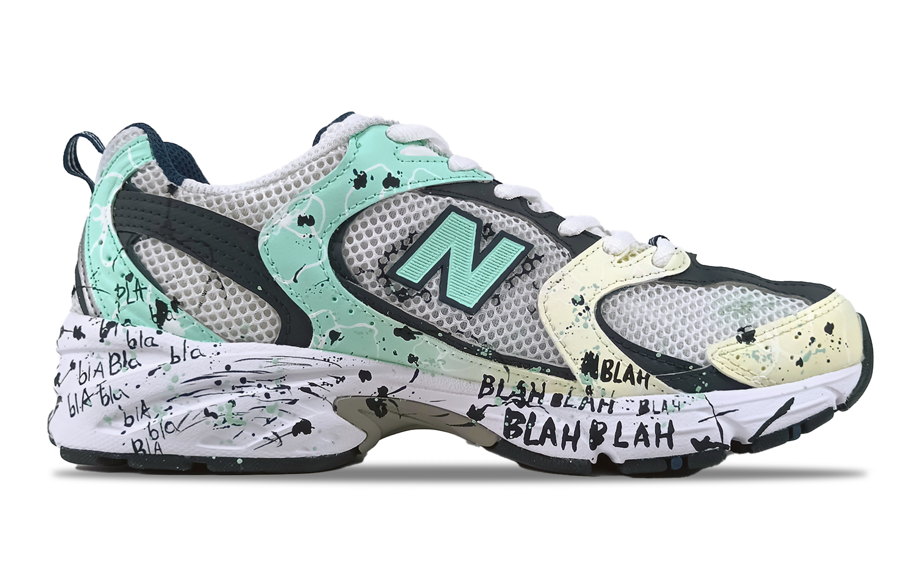 New Balance NB 530 Abrasion Resistant Low top Running Shoes Unisex Yellow Green