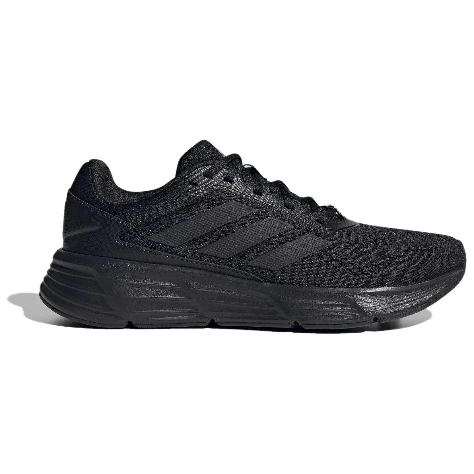Adidas Galaxy PU, Textile, Synthetic Leather Abrasion Resistant Low top Running Shoes Unisex Black