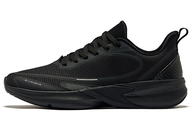 Erke Cushioning Breathable Low top Sprint Running Shoes Men’s Jet Black
