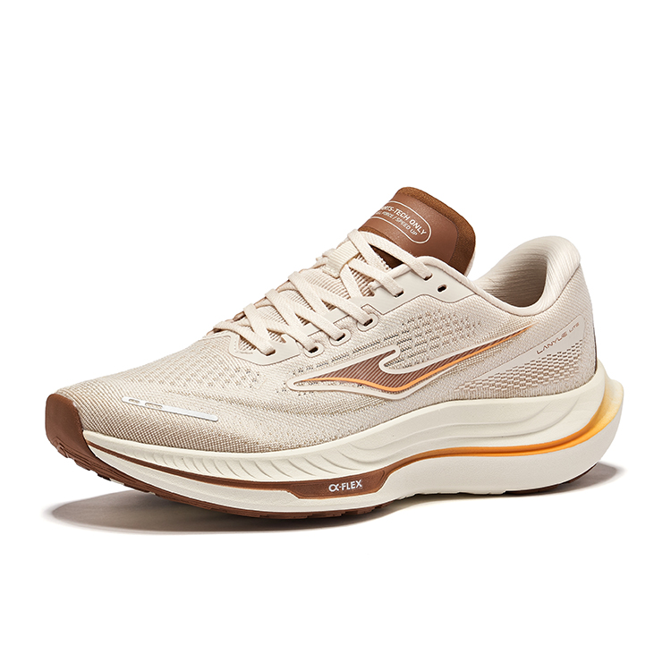 Erke Cushioning Rebound Lightweight Low top Running Shoes Men’s Eggnog Gray Hazelnut