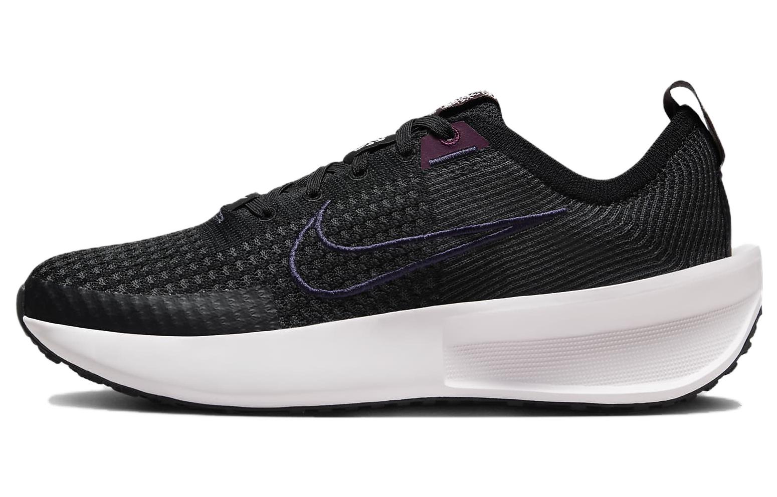 Nike Interact Run Black Burgundy Crush Pearl Pink Purple Ink Women's