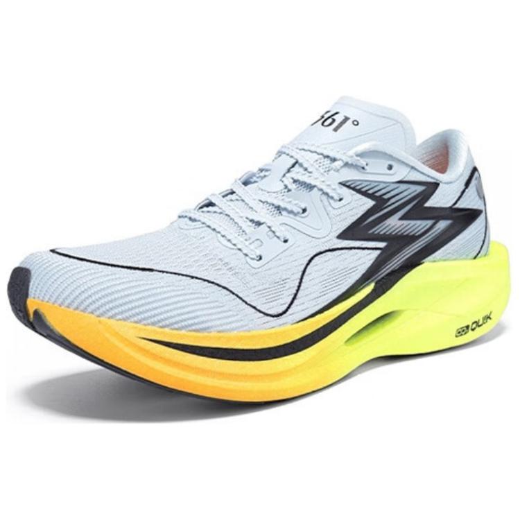361° Abrasion Resistant Rebound Support Low top Casual Sprint Running Shoes Men’s Gray Yellow Black