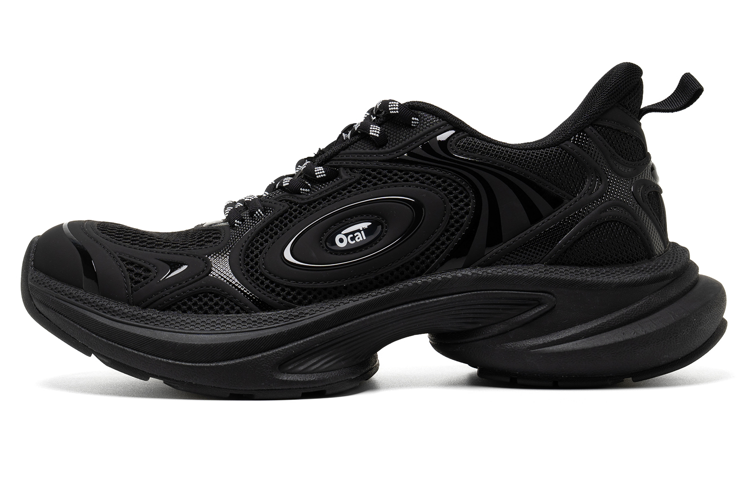 Ocai Slip Resistant And Abrasion Resistant Coverage Low top Casual Running Shoes Unisex Black Warrior