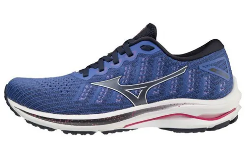 Mizuno Women's Wave Rider 25 Waveknit Super Wide 'Blue White' Women's