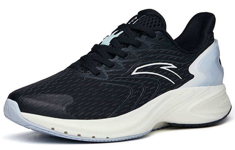Anta Running Collection Slip Resistant Abrasion Resistant Low top Running Shoes Women’s Black Purple