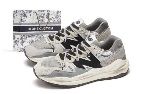 New Balance NB 5740 Cushioning Slip Resistant Cushioning Slip Resistant Low top Running Shoes Unisex Gray White