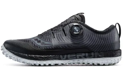 Saucony Mesh Cushioning, Wear Resistant Low top Trail Running Shoes Men's Black Gray