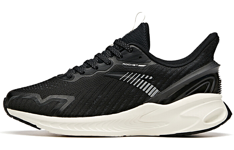 Anta Running Collection Edge 2.0 Sports Cushioning Slip Resistant Low top Running Shoes Women's Black Gray