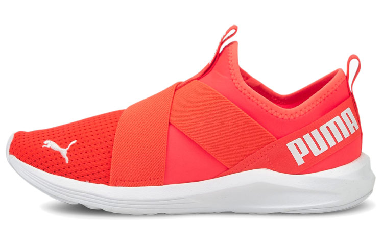 PUMA Prowl Slip On Low Top Sneakers Orange/White Women's