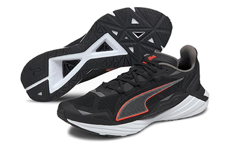 Мужские кроссовки PUMA Ultraride (серо-черно-оранжевые) — Серый / чёрный / оранжевый — фото 5
