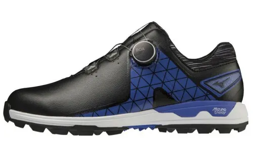 Mizuno Wave Hazard Sl Boa Cushioning Slip Resistant Abrasion Resistant Breathable Low top Golf Shoes Men's Black Blue