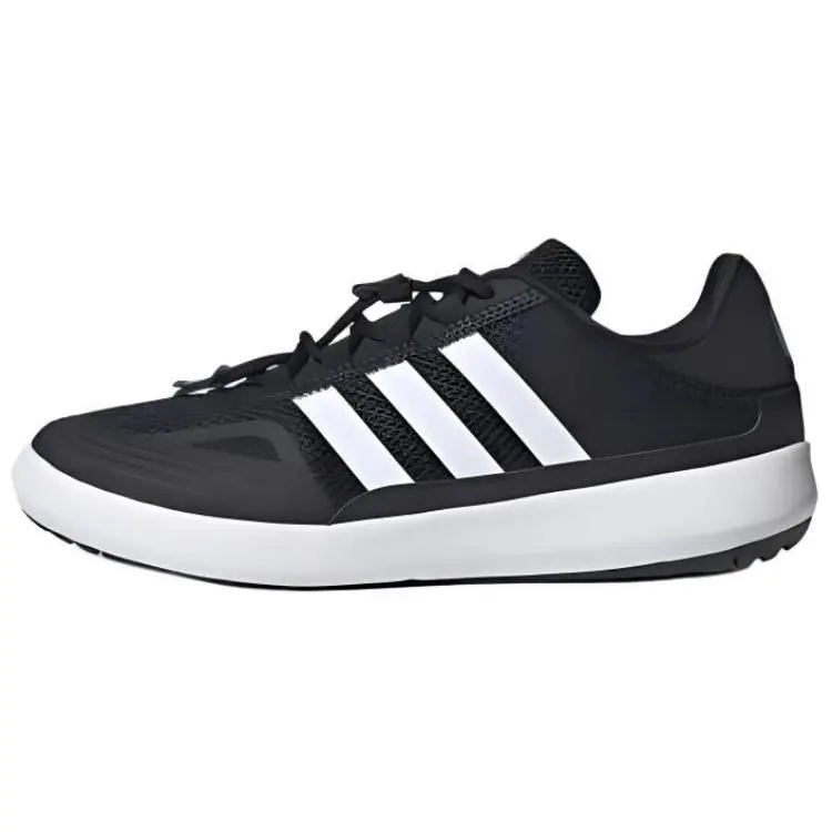 Adidas ROAMBOAT Fabric Breathable Low top Casual Running Shoes Unisex Black White