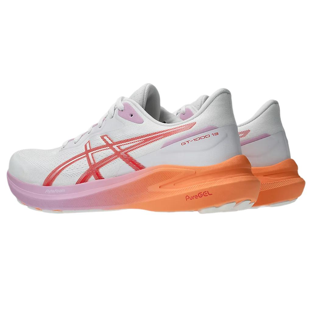 ASICS GT 1000 13 White Coral Reef Women’s