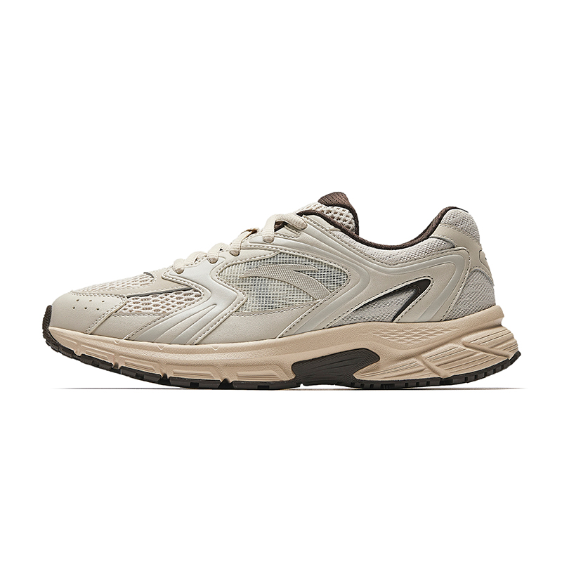 Anta Height Increasing Lightweight Breathable Low top Casual City Commuting Running Shoes Women’s Brown Gray