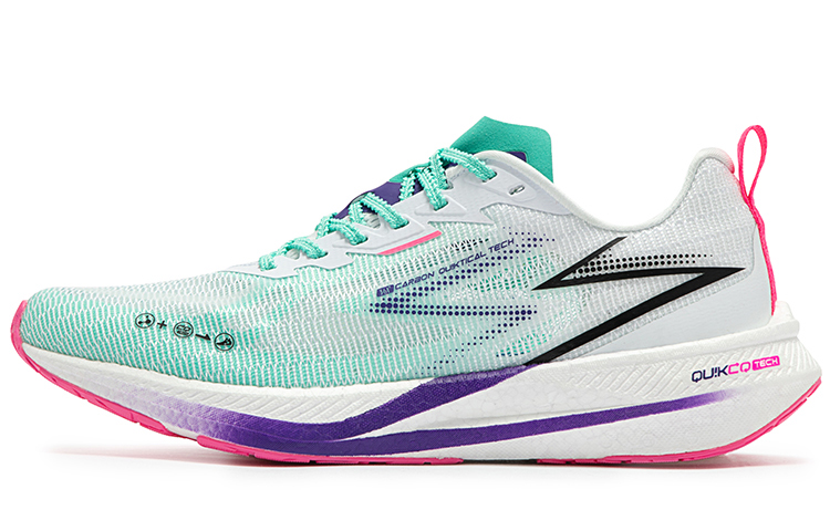 361° Blitz CQT Aurora Slip Resistant Abrasion Resistant Low top Running Shoes Men's White Green