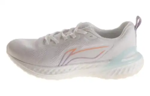 Li Ning Cushioning Slip Resistant Abrasion Resistant Low top Running Shoes Women's White