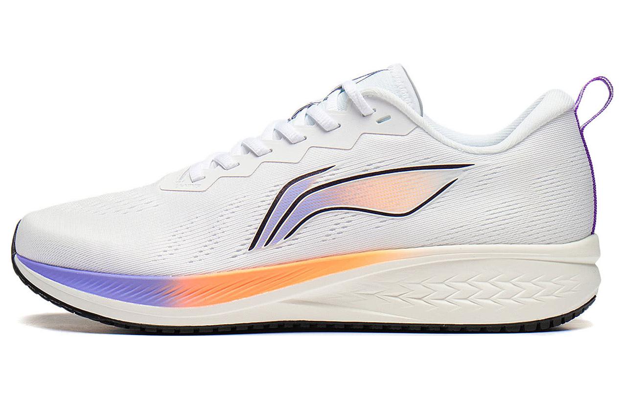 LiNing Red Rabbit 6 Physical Examination Lightweight, Comfortable and Breathable Balanced Support Anti-Slip Wear-Resistant Low-top Running Shoes Men's White