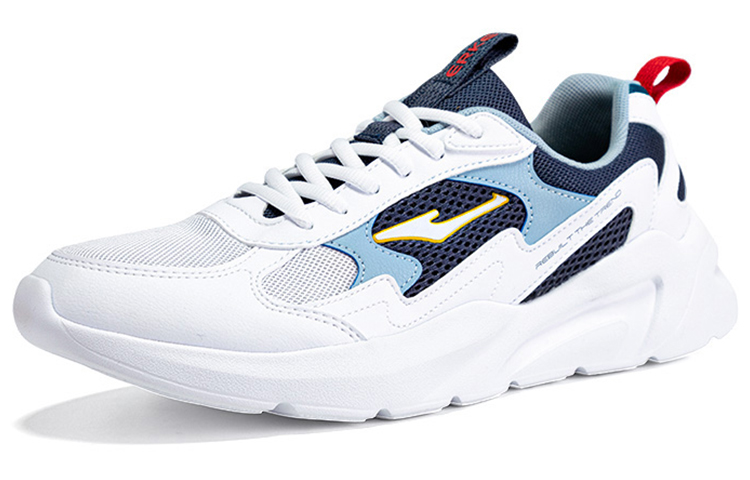 Erke Cushioning Slip Resistant Breathable Low top Running Shoes Men’s White Blue