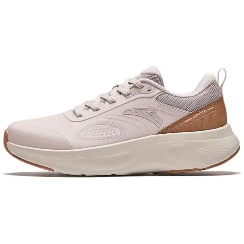 Anta Variety Training Collection Mesh Slip Resistant Abrasion Resistant Low top Running Shoes Women's Gray Brown