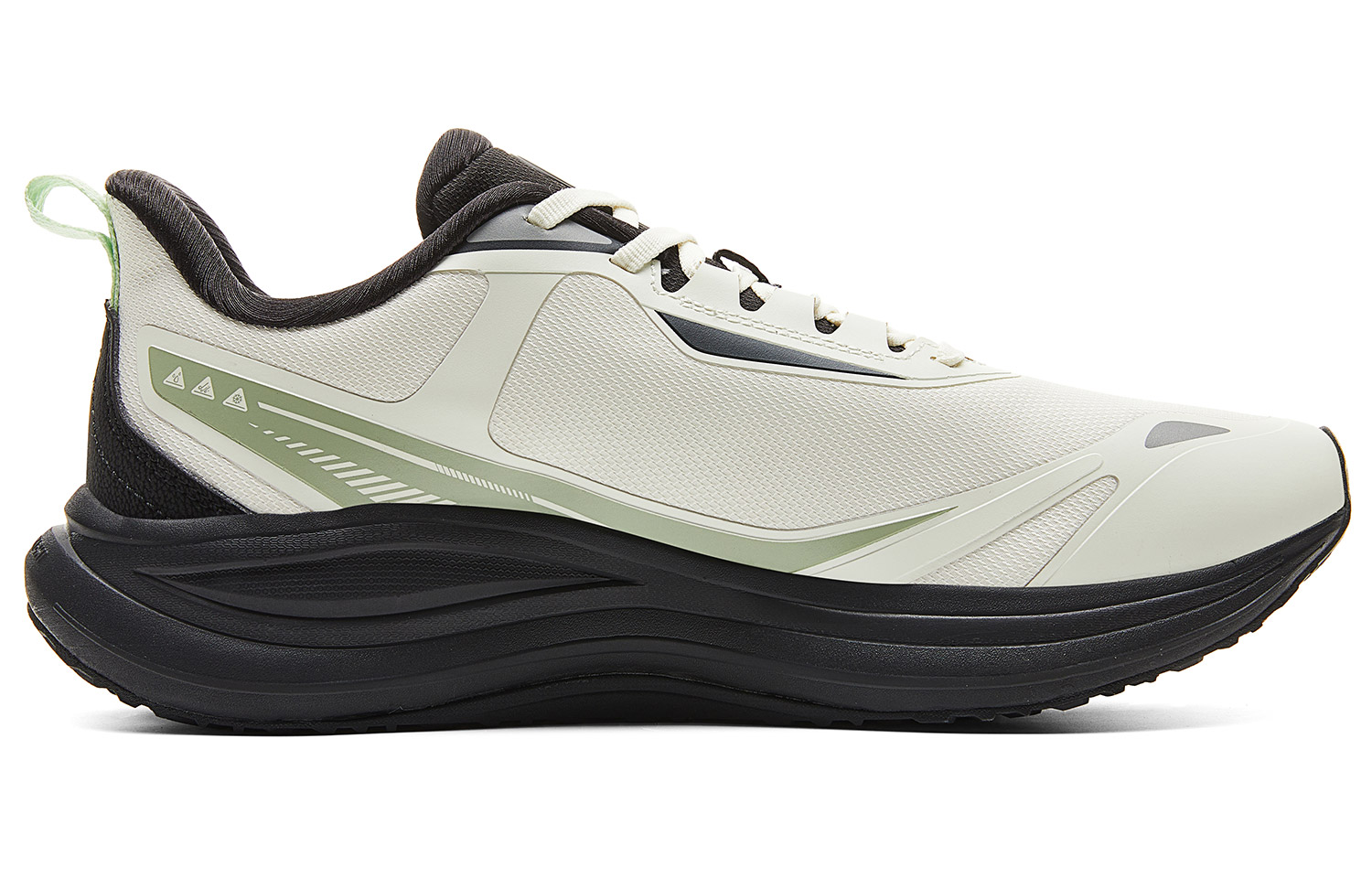 PEAK Cushioning Slip Resistant Abrasion Resistant Coverage Rebound Low top Running Shoes Men’s White Green