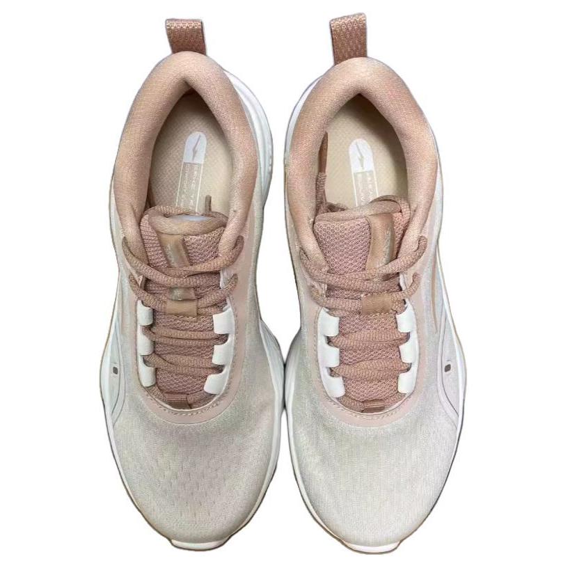 Erke Abrasion Resistant Cushioning Low top Running Shoes Women’s White Pink