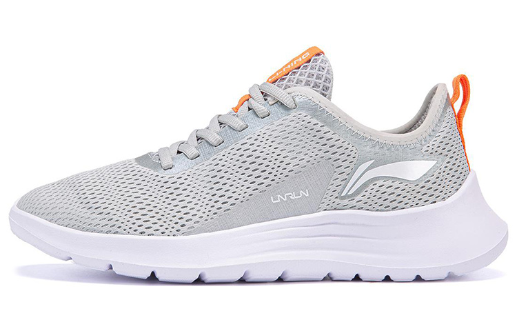 Li Ning Casual Slip Resistant, Abrasion Resistant, Breathable Low top Running Shoes Men’s Coin Gray
