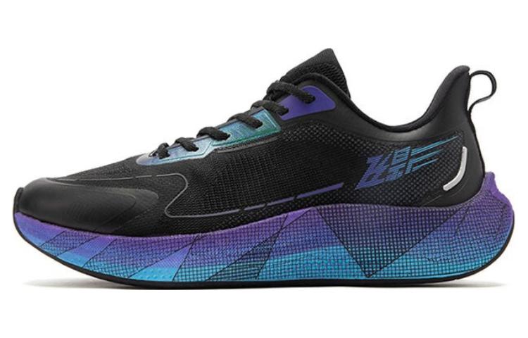 QIAODAN Flying Shadow 3.0 Slip Resistant Rebound Low top Running Shoes Men’s Black Purple