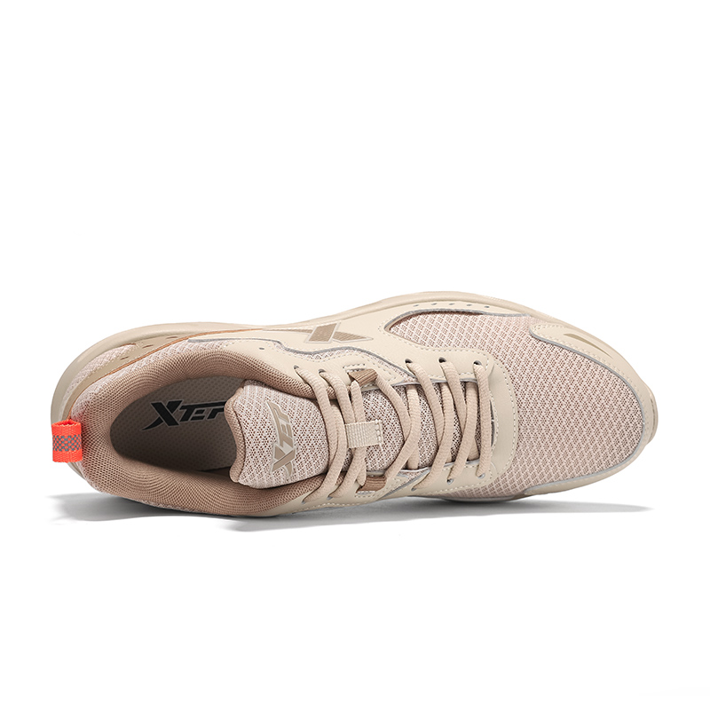 XTEP Cushioning Abrasion Resistant Low top Casual Running Shoes Men’s Clay Honey Tea Brown