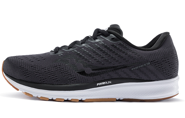 Saucony Ride 13 Comfortable Textile, Synthetic Leather Cushioning Slip Resistant Abrasion Resistant Breathable Low top