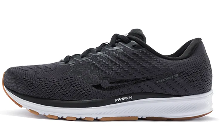 Saucony Ride 13 Comfortable Textile, Synthetic Leather Cushioning Slip Resistant Abrasion Resistant Breathable Low top