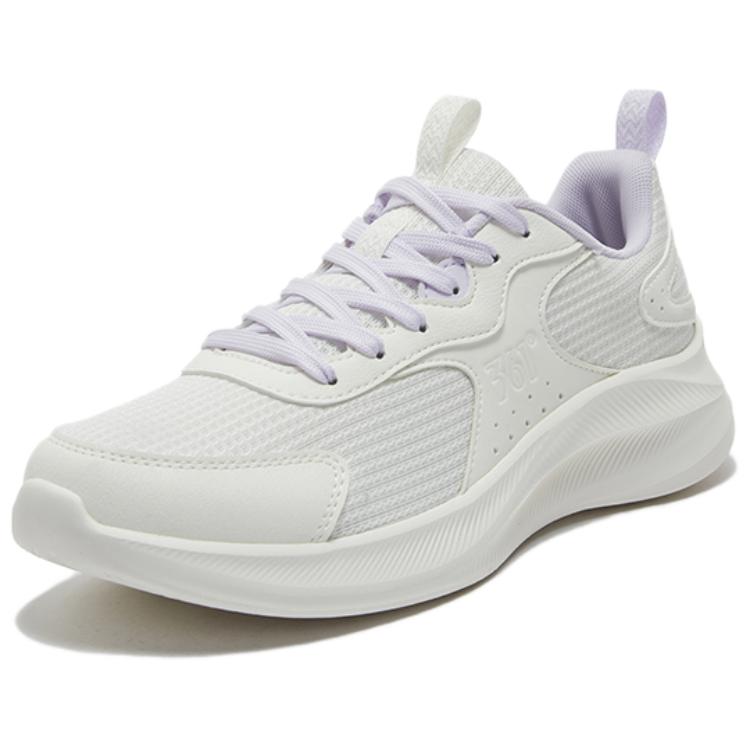 361° Abrasion Resistant Breathable Low top Casual Running Shoes Women’s White Purple