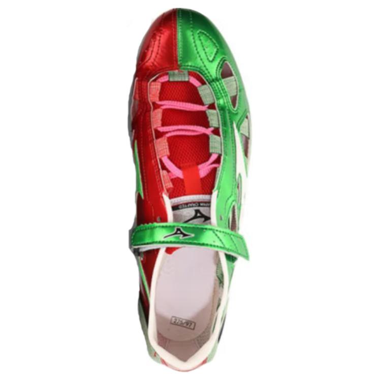 Mizuno Cushioning Slip Resistant Abrasion Resistant Running Shoes Unisex Green Black