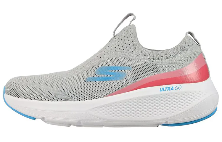 Skechers GO RUN Elevate Low top Running Shoes Women's Gray Pink