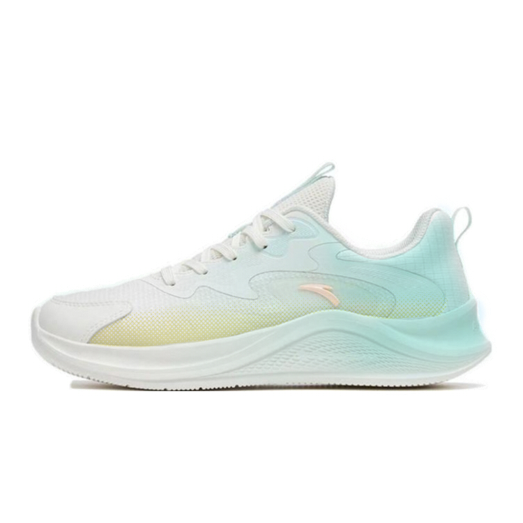Anta Wander Cushioning Slip Resistant Abrasion Resistant Low top Casual Running Shoes Women’s Green White