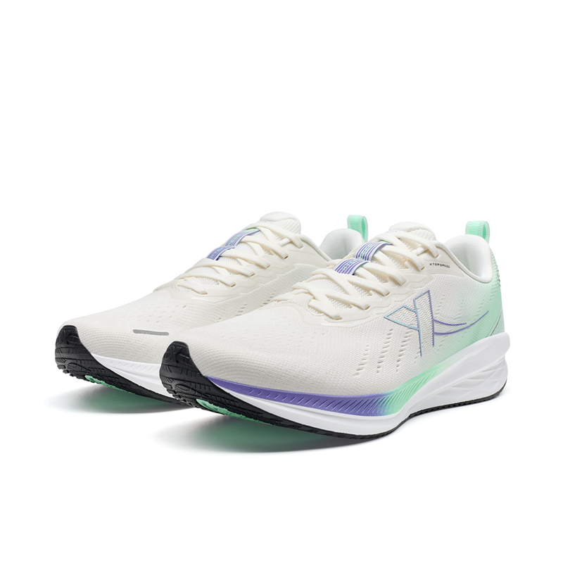 XTEP 5.0LITE Cushioning Rebound Low top Running Shoes Men’s White Purple Green