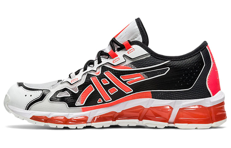 Женские кроссовки ASICS Asics Gel-Quantum 360 6 (бело-черно-оранжевые)